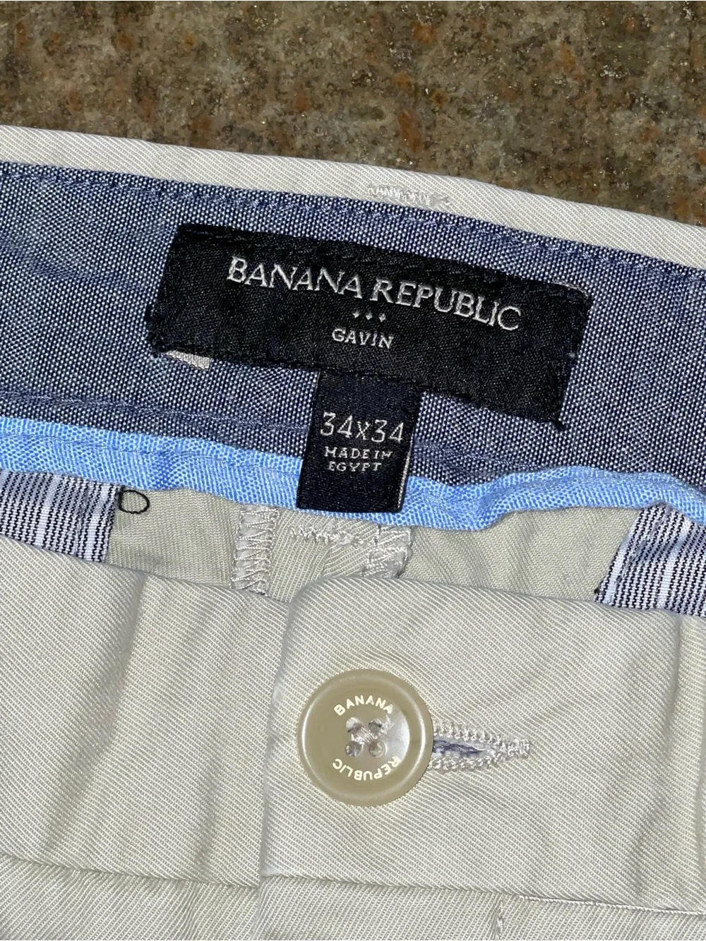 Banana Republic Men's Khaki Chinos - Light Beige